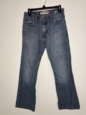 Y2K Levis 527 Jeans Mens 30x32 Blue Medium Wash Low Bootcut Denim Western Cowboy